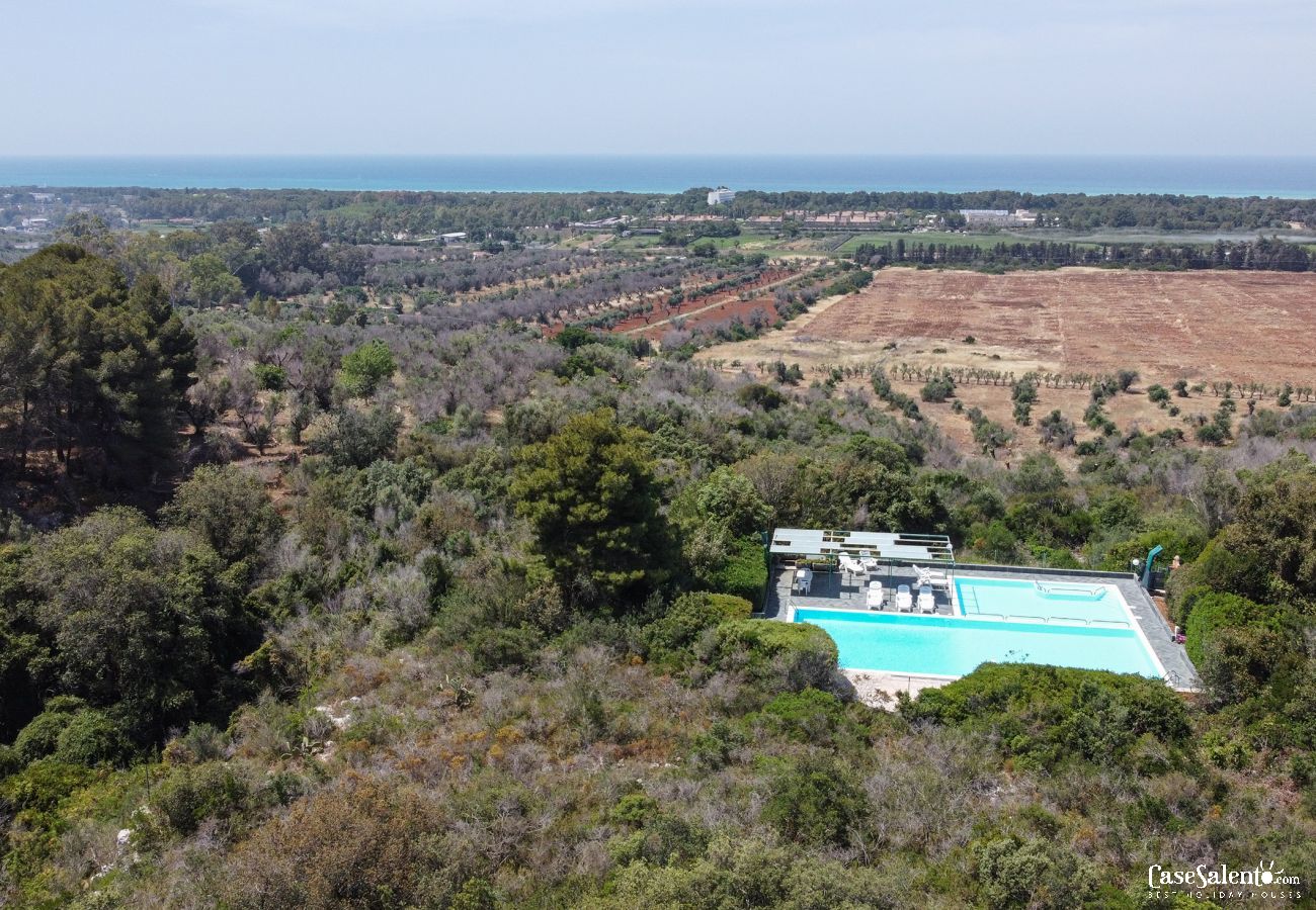 Villa a Torre San Giovanni - Villa vista mare piscina vicino spiaggia Ionio m451