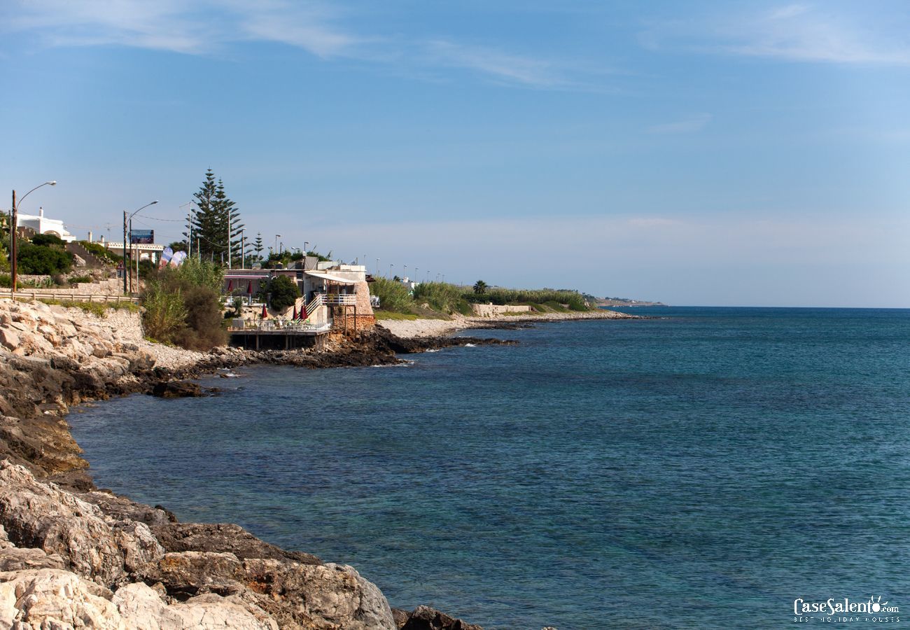 Maison à Torre Vado - Appartement-terrasse avec vue sur la mer à Torre Vado, près des plages de Pescoluse m601